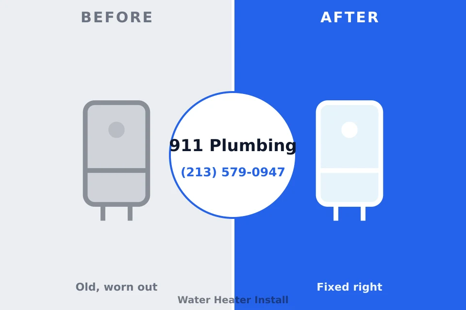 Before and after: plumbing repair Somersworth, NH